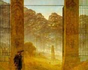 卡斯帕尔 大卫 弗里德里希 : Cemetery at Dusk